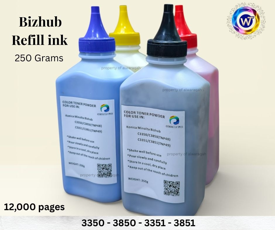 توفر لكم شركة الورقة 🔥
حبر كونيكا مينولتا (بزهب) تعبئة
✔️ متوافق مع الموديلات:
3350 / 3850 / 3351 / 3851
✔️ وزن العبوة: 250 غرام لكل لون
✔️ عدد النسخ: 12,000 نسخة تقريباً
جودة ممتازة • طباعة واضحة • توفير بالتكلفة 💯
📍 العنوان: بغداد / شارع السعدون / مقابل فندق بغداد
📞 للحجز والاستفسار:
***********
***********
***********
***********
***********
#حبر_كونيكا #كونيكا_مينولتا #احبار #احبار_تعبئة #طابعات #استنساخ #شركة_الورقة #بغداد_بصرة_موصل_الكويت_الخليج_دبي_الامارات_السعودية_العراق_حلوات_لبنان_سوريا_فلسطين 
#كونيكا_مينولتا #حبر_كونيكا #حبر_تعبئة #احبار_طابعات #احبار_ليزر #احبار_ملونة #طباعة #طابعات #استنساخ #صيانة_طابعات #مكاتب #شركات #قرطاسية #احبار_اصلية #احبار_بديلة #جودة_عالية #سعر_مناسب #عروض #بغداد #العراق #شارع_السعدون #شركة_الورقة #تصوير_مستندات #طباعة_ملونة #طباعة_احترافية 🔥
