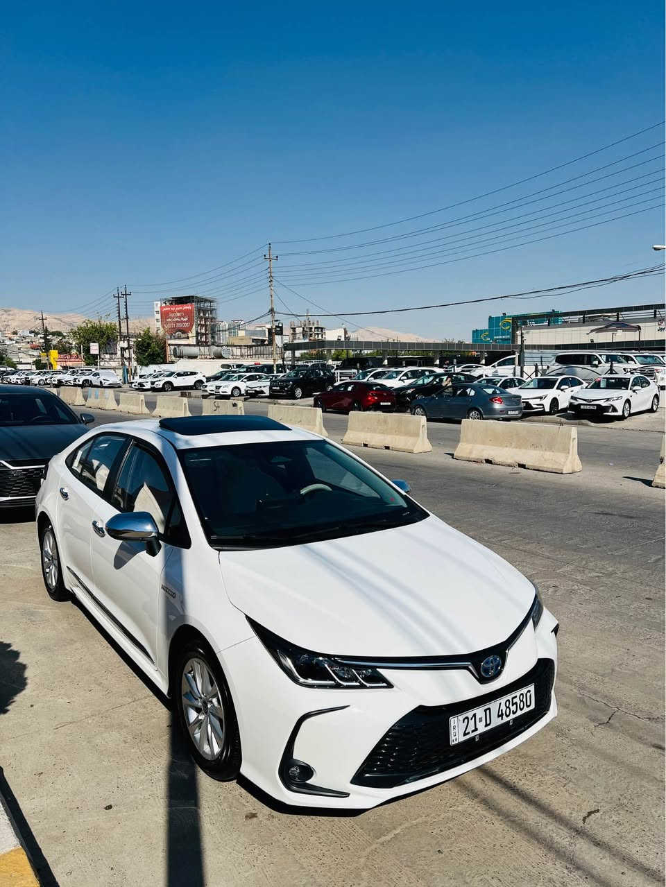 Toyota corolla 2024 
٢٤ هەزار رۆشتوە 
قوبێکی بەسیتی هەیە لە سنوقەکەی ژێر رەقەمەکەیە
کامل جوانکاری بۆ کراوە 
تەحویل خرامە بە شەرت
ناونیشان:سلێمانی
***********
*********** السليمانية, العراق
