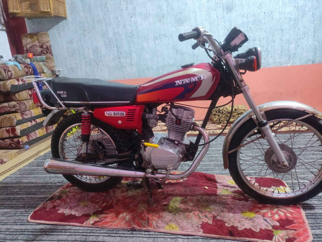 السلام عليكم
دراجه ايراني ادوات ادوات مكفولة عشائرياً محرك انيرجي  سعرها 400 قفل مكاني بصره كرمة علي  ***********
