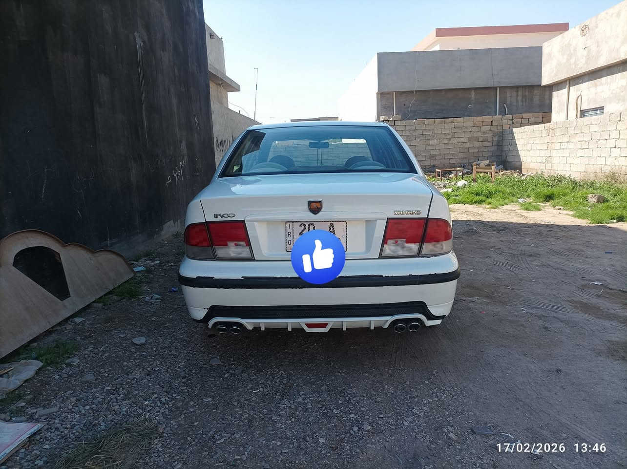 السلام عليكم للبيع فقط سمند موديل 2010 كفاله من الحادث القوي والكص مصبوغة حزام
حداديه جديده 100/100
تبريد شغال ثلج100/100
تدفئه شغاله نار100/100
زوج تاير امامي100/100
زوج تاير خلفي100/80
باتري جديد
غرفه نظيفه
كهربائيات كلها شغاله
سياره جاهزه من كلشي
كير عادي شرط ع الفحص
 محرك فرنسي شرط ع الفحص
السعر ب 45 وبيه مجال بسيط
 اتصل وبيك خير ودلل
رقم ديالى جديد مداور ثاني يوم 
مكان السياره ديالى/المقدادية 
***********
