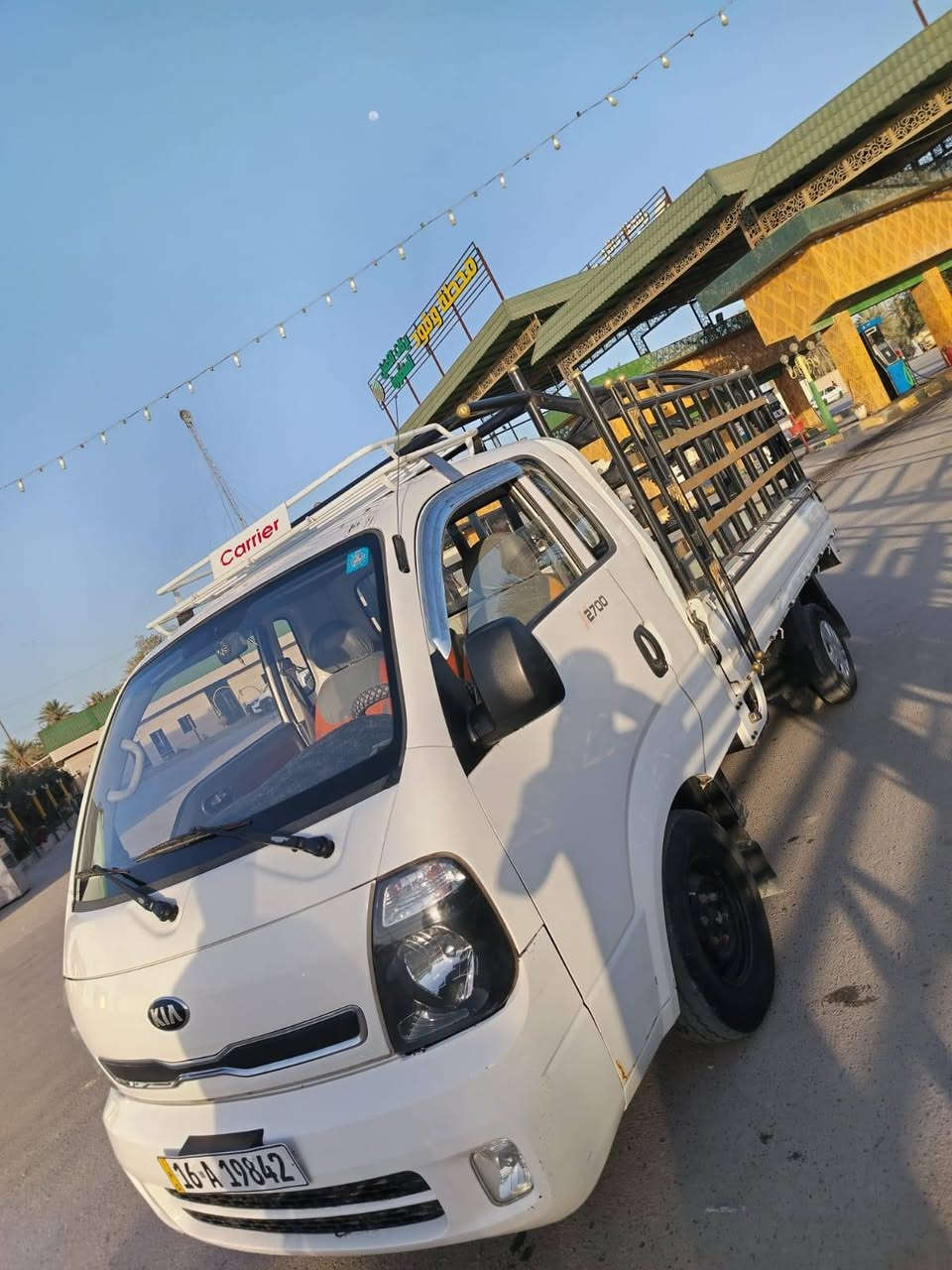 سلام عليكم كية حمل بنكو البيع  موديل 2016 رقم قادسية نكليزي بسمي سنوية الثلاثين  مكفولة كفالة عامة مكان ديوانية غماس لاتصال على الرقم ***********
