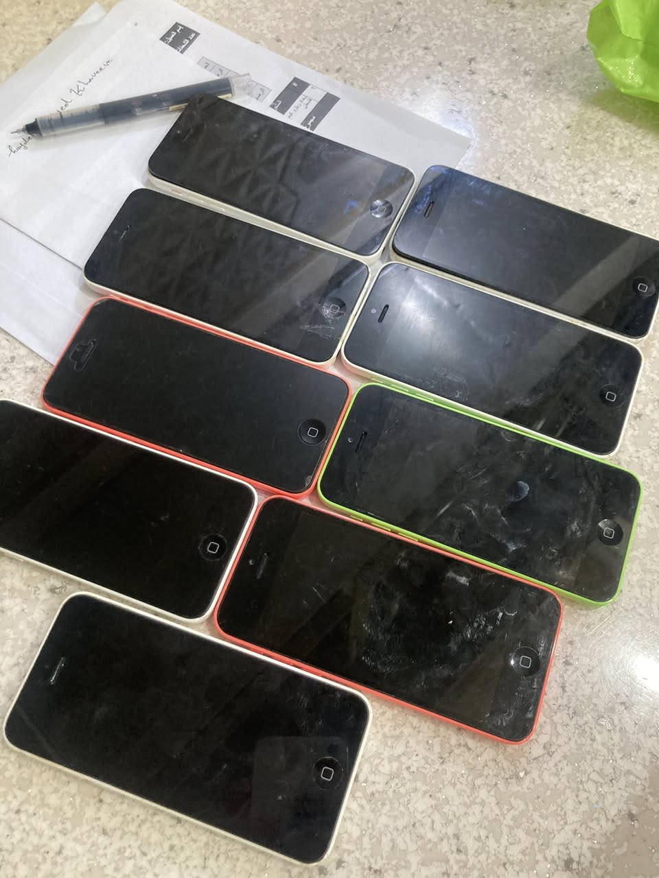 ايفونات 
5s قافل ايكلود تفصيخ 
القطعه ب 25 الف 
5c قافل ايكلود 
ب 25
ايفون 4.5.4s
ايباد 1 قديم مشكله بطاريه القطعه ب 40 الف
شغالات نظيف قافل شبكه اتصال فقط نت ب 50 الف 
ايفونات 6.6s شغال نظيف فقط نت 65 الف 
ايفونات 6 .6s قافلات ايكلود شغال شاشه بطاريه القطعه ب 25
ايفونات 5.6.6sفحم طافيات غير مفحوص القطعه ب 15 
كيبلات ايفون 4 
للحجز واتساب ***********
يوجد توصيل
