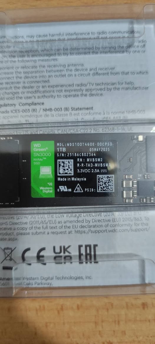 السلام عليكم 
هارد للبيع 
SSD M.2 NVME 1TB GEN 4 WD 
استخدام جداً قليل 
السعر 125 الف قفل سعر ثابت 
مكاني بغداد


**إذا كنت صاحب هذا الإعلان وتريد حذفه لأي سبب، رجاءا أرسل رسالة إلى الدعم الفني**