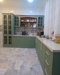 أحدث أعمالي كاونتر HDF 💯 شغل ممتاز وروعه مقاوم للرطوبة👌 مقطع المنيوم ت...