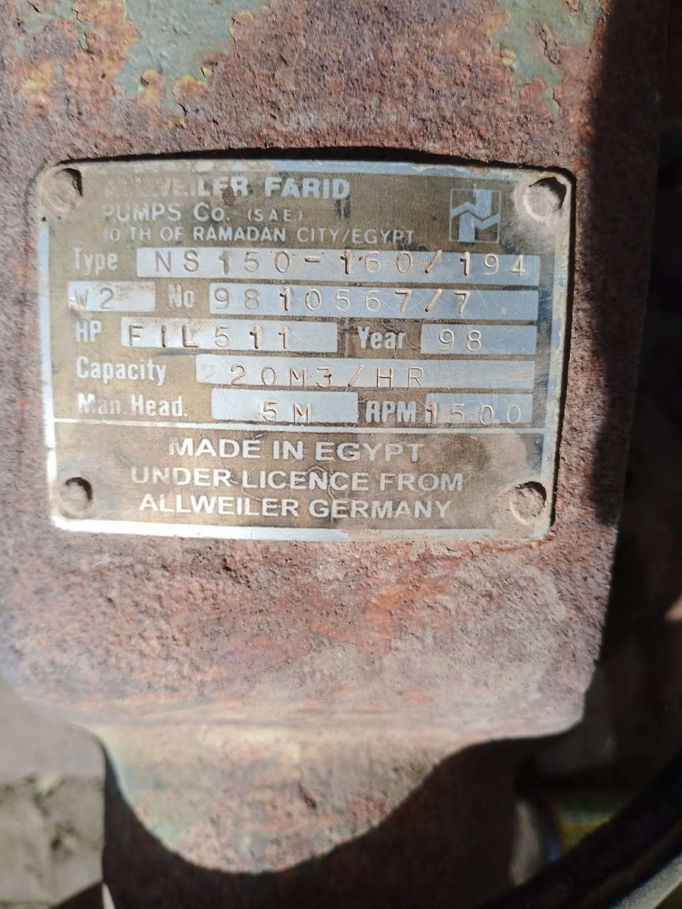 السلام عليكم خنزيرة  6x6 صنع في مصر امتياز ألماني 
بشارة ابراص الهيد 30 العنوان سامراء يتوفر خدمة توصيل 
***********☎️ السعر 500 الف
