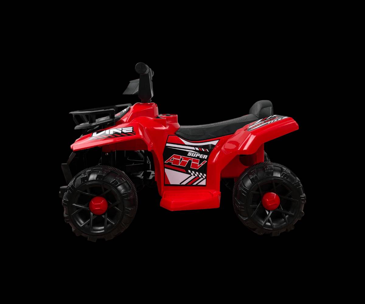 مركبة أطفال كهربائية رباعية الدفع

الاستخدامات

مناسبة للأطفال للّعب داخل المنزل أو في الحدائق والساحات الخارجية.

تساعد على تطوير مهارات التوازن والتوجيه لدى الطفل.

مثالية كهدية مميزة للأطفال بين 3 – 5 سنوات.

يمكن استخدامها للركوب اليومي، الرحلات العائلية أو جلسات اللعب الجماعي.

المميزات

محرك كهربائي قوي يمنح الطفل قيادة سلسة.

بطارية قابلة للشحن (حسب الصور: بطارية داخلية مع شاحن خارجي).

مفتاح تشغيل + مفتاح أماميخلفي للتحكم بالاتجاه.

مؤثرات صوتية وموسيقى مدمجة لزيادة متعة الطفل.

تصميم رياضي يشبه سيارات الـATV رباعية الدفع.

مقعد مريح مع سطح مانع للانزلاق.

عجلات عريضة توفر ثباتًا ممتازًا على الأسطح المختلفة.

هيكل بلاستيك عالي المتانة ومقاوم للصدمات.

يتحمل وزن الطفل ويمنحه وضعية جلوس آمنة.

الألوان المتوفرة: أحمر – أصفر – أزرق.

الوزن الإجمالي للكارتون: 5.5 كغم

الوزن الصافي: 4.5 كغم

محتويات الصندوق

المركبة (غير مجمّعة – تجميع بسيط).

مقود القيادة.

المقعد.

العجلات الأمامية والخلفية.

براغي التثبيت.

شاحن البطارية.

سكروب (مفك) خاص للتجميع.

دليل الاستخدام والتركيب.

الملاحظات

العمر المناسب: 3 سنوات وما فوق.

يجب شحن البطارية 6–8 ساعات قبل الاستخدام الأول.

يجب أن يتم التجميع تحت إشراف شخص بالغ.

لا تُستخدم في الطرق العامة، مخصّصة للّعب فقط.

قياس الكارتون:

طول 69 سم – عرض 39 سم – ارتفاع 29 سم.

تجنّب ملامسة الماء المباشر لحماية الدائرة الكهربائية.