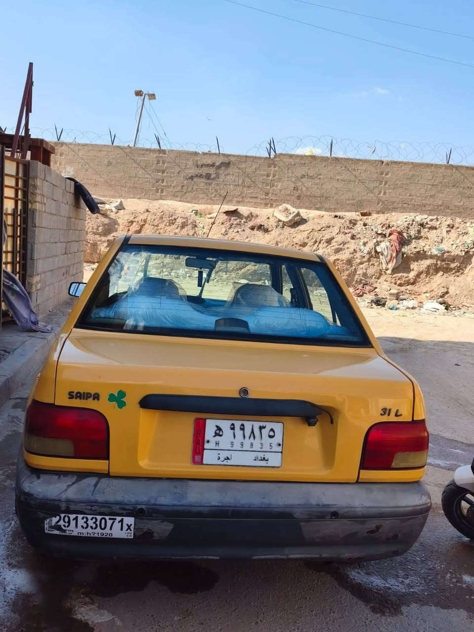 السلام عليكم سايبا للبيع موديل 2018  
الباتري جديد دوشمة جديد صدر جديد
 گير ومكينة كفالة سيارة خير من الله  
مكاني بغداد السعر ب((٣٦)) ورقة وبيهة مجال
الهاتف: ‪***********‬‏ تصل وتدلل ((مايقصرر))متواجد
