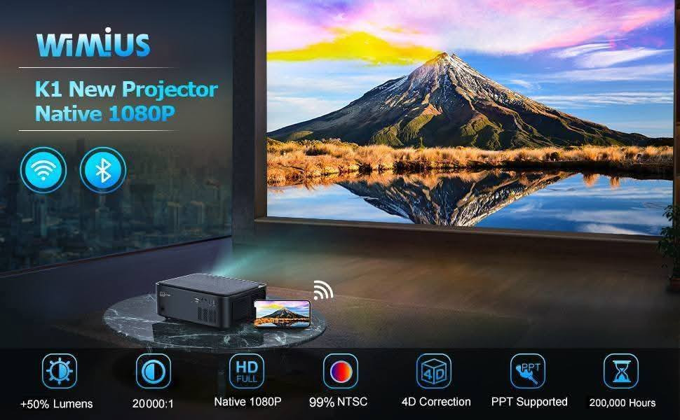 🔥 عملاق الأداء والعرض من   wimius🔥 
Model k1
جهاز جديد غير مستخدم ❤️ 
اصلي وليس تجاري 
مواصفات ولااروع 4k
ألوان سينمائية  🌈🌈
اللومنز 20.000 حقيقي بدقة 4k
واي فاي 2.4 & 5G
بلوتوث Bluetooth 💯 💯 
سماعات داخليه ستيريو بتقنية HIFI 
نظام تصحيح تلقائي لزاوية السقوط 6D 😱😱
يعمل بوضوح في النهار ولاتحتاج الى تعتيم
التباين 20.000:1
نمر العدسة 100000 ساعة
منافذ متعددة مع الجهاز hdmi Usb Microphone Av
تهوية مزدوجة مع فلتر لتنقية الاتربة من مايقلل دخول الاتربة للجهاز 
الملحقات حقيبة جميلة كيبلات ورمونت وكتلوك 
حجم العرض يصل ل 7 متر
يعمل على الهاتف أندرويد و IOS الايفون 
يمكن ربطه مع الستلايت او الحاسبة او بلي ستيشن
منافذ الجهاز متكامله وموضحه بالصور
سعر القطعه فقط 125 الف دينار
 وتوجد خدمة توصيل 5 آلاف لكافة انحاء العراق🚙 
للحجز والاستفسار مراسلة الخاص او التواصل عبر الواتس على الهاتف ***********

