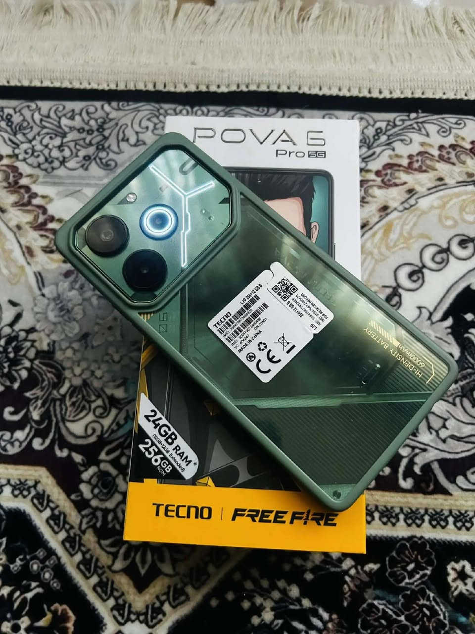 السلام عليكم تكنو بوفا 6 برو 5g ذاكرة 256 العشوائية 12+12 شاشة امولد 120 هيرتز بصمة مدمجة بالشاشة معالج دايمن ستي 6080 سماعات ستيريو مقاوم للماء والغبار كامرة خلفية بدقة 108 ميكا بكسل تدعم تصوير 4k الامامية 32 تدعم تصوير 4k بطارية بحجم 6000 ملي امبير تدعم شحن 70 واط نظافة الجهاز 100% اخو الجديد تجي كارتونته ويا وكامل ملحقاته الاصليه السعر 230 مكاني بغداد التاجي منطقة ابو الجدايل ***********
