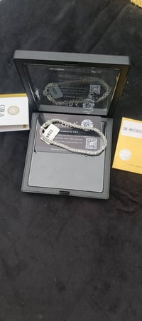 سوار موزنايت • تنس • فضة