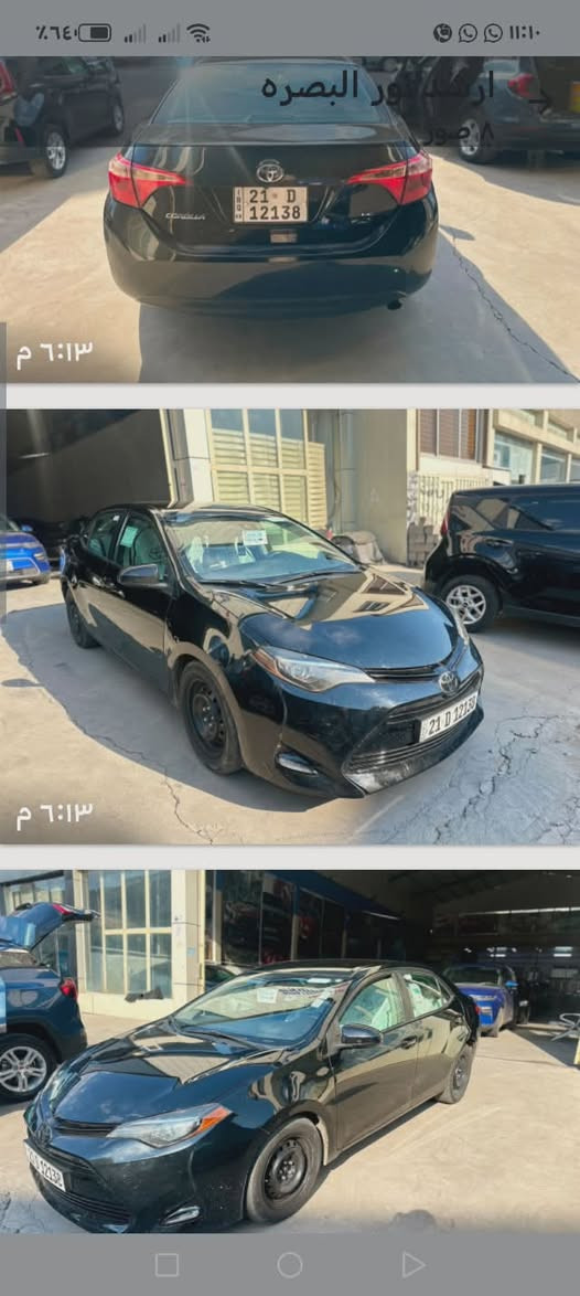 كورلا 2019 جديدة بدون صبغ گير ومحرك مو مفتوح السعر 135وبيها مجال قليل
***********
