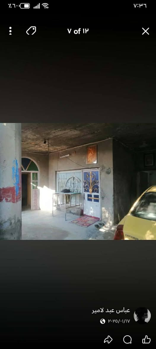 بيت البيع بل نهروان شارع شمري يم سواق البركه بيت مساحته 200 قاطين بيت طابو صرف السفسار ***********
