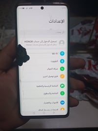 هونر x9a G5 شاشه مضلعه ذاكره 256  بصمه  ياخذ سيمكارتات 2  لمس خفيف حيل...