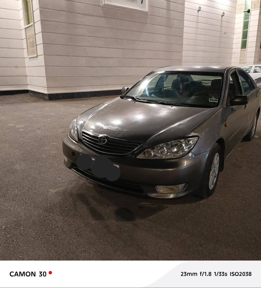 سلام عليكم كامري 2004  محرك 2400            بي تبخير. بدون تنقيص
فقط رقم انكليزي سنويه بسمي لل 2027
 كير اوتو جديد السياره محتاجه صبغ عام وترتيبات 
مصبوغه عام وبيه جراد السياره فوول.  مواصفات كشانت كهرباء لايت زنون كهربائيات كله شغاله غرفته جديده صدر جديد ويل كروم جام كهرباء مسجل راديو بلادي شركه 
السعر 75  وبيه مجال مكاني الرمادي 
*********** واتساب 
*********** واتساب
