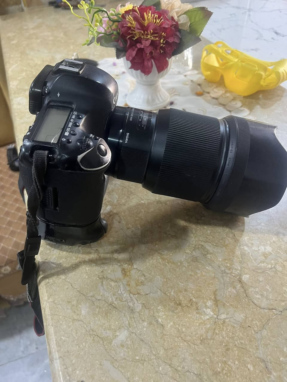 كانون D5lll
وياها عدسه 85R

ملحقات_كامره 
كرب بطارتين
رام حزام جيلاتين 
شاحنه
مكاني نجف 
***********

