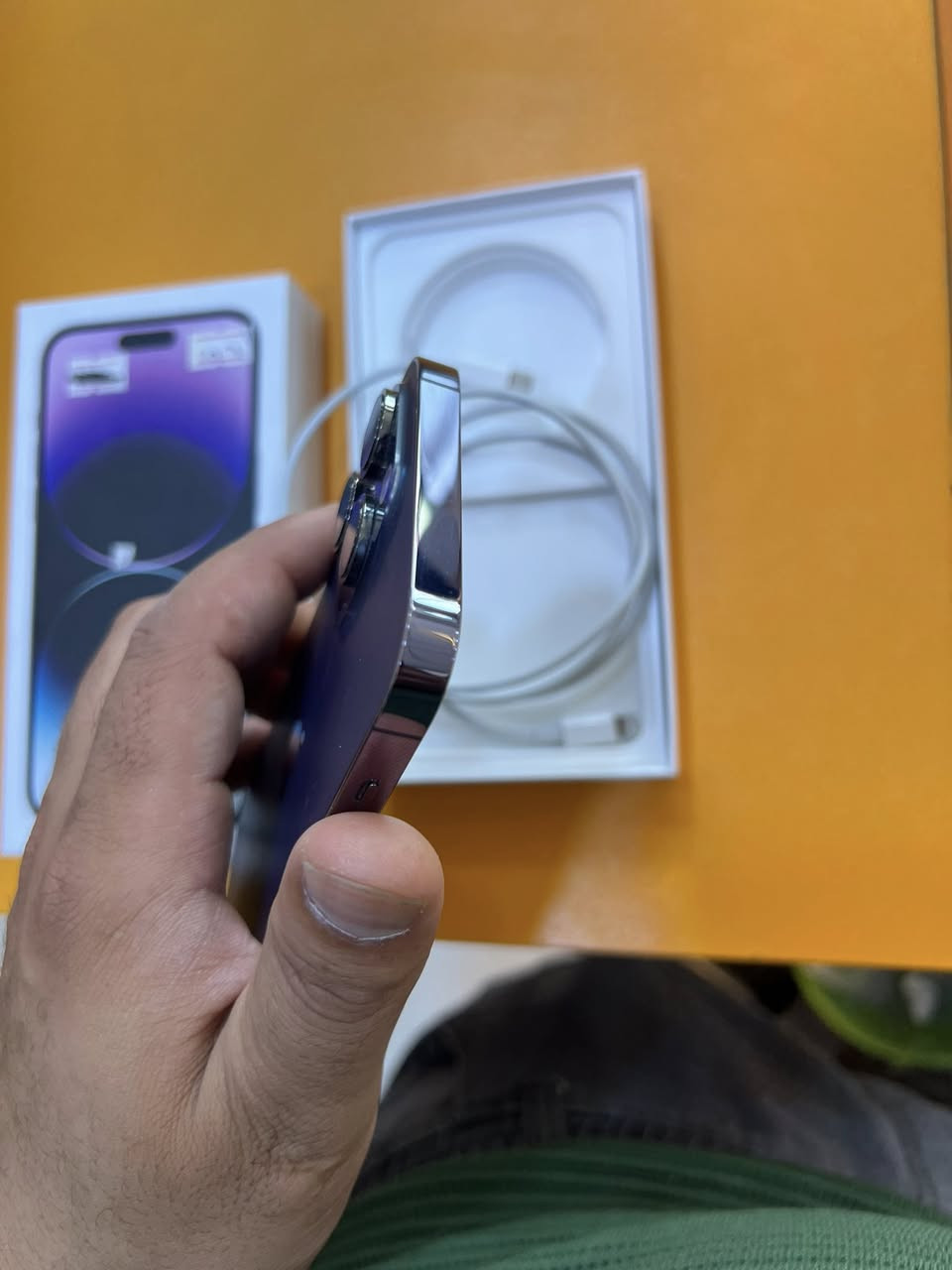 14برو ماكس مكفول كفاله عامله الون البنفسجي شرق اوسط 

🔋90

ملحقاته كامله بعده علا وضع الشركه 

المكان بغداد رجائا رجائآ المو شراي لا يدخل بس الجناي يعرف قيمته شنو 

ارجع اكرر الجهاز مكفول كفاله عامه الجهاز مكفول كفاله عامله 

السعر 925وبي مجال حك الجيه 

***********بي واتساب
