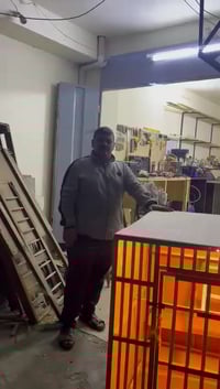 قفص طيور • خشب روسي • ١م×١م×١م