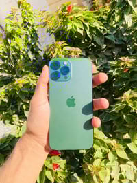 13 Pro Max زيتوني   بطاريه 81 بلادية ما مبدله   شاشه اصليه ما مبدله شخ...