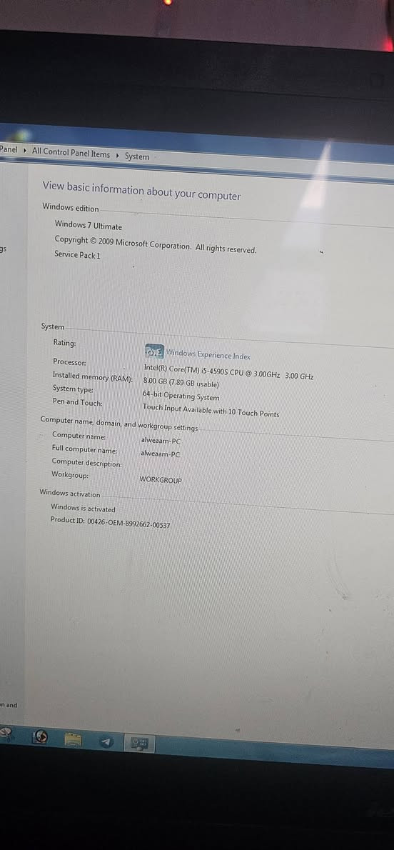 حاسبة Lenovo M93z
الشاشة ٢٣ انج لمس 
الموصفات واضحه كدامكم السعر ١٧٠ وعندي توصيل


**إذا كنت صاحب هذا الإعلان وتريد حذفه لأي سبب، رجاءا أرسل رسالة إلى الدعم الفني**