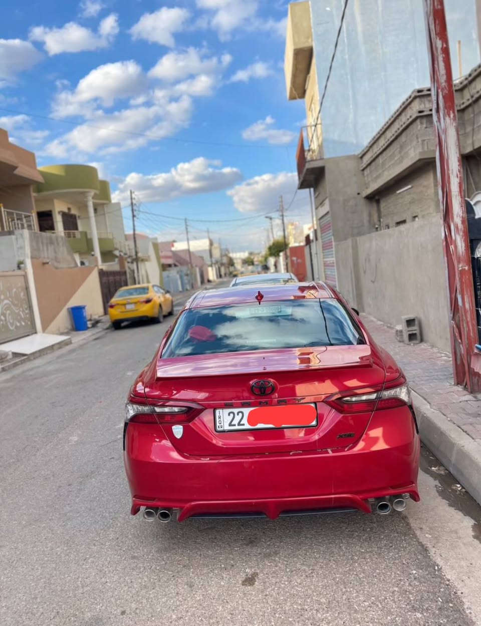 يالله 🤍
للبيع كامري 
موديل 2023
فات XSE فول موصفات مزوعه مواصفات ماعدا فتحه 
سياره جديده بدون ايرباك وبدون لغد ولا شاصي 
ماشيه 40 ميل فقط جديده كلش 
تدفئة كشنات 
تدلئة ستيرن 
شفتات 
سياقه ذاتيه 
تحديد مسار 
سايد ربيك كهربائي ⚡️ 
كشنات كهرباء
شاشه جبيره 
مري كهرباء
شاحن.تايبسي 
شاحن كهرباء 
وبعد هواي مواصفات كلش هواي 
مكاني كركوك
سعره ٢٢٥ وبيه مجال بسيط
رقمي ***********
واتساب ***********
ملاحظه ضرر فقط جاملغ امامي جهة سايق بي صبغ فقط لاغير 
واني خادم 🤍 كركوك, العراق
