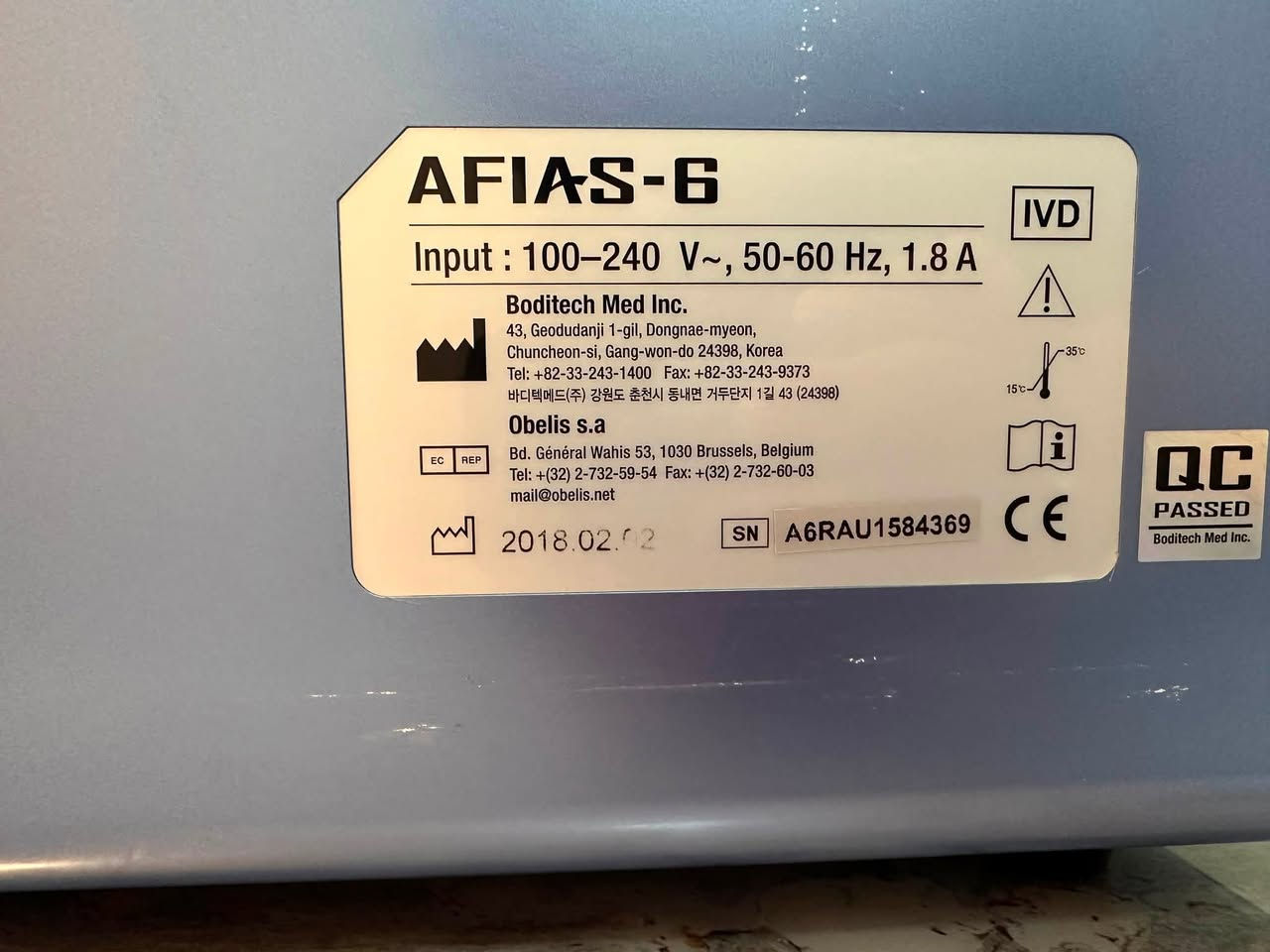 السلام عليكم
جهاز الهرمونات و الفيتامينات والسكر التراكمي 
AFIAS-6 جهاز جداً جداً نظيف و نتائج فحص مستقرة 
و جدا جدا اقتصادي بأسعار الكتات 

السعر 1000$
يوجد توصيل لجميع المحافظات


**إذا كنت صاحب هذا الإعلان وتريد حذفه لأي سبب، رجاءا أرسل رسالة إلى الدعم الفني**
