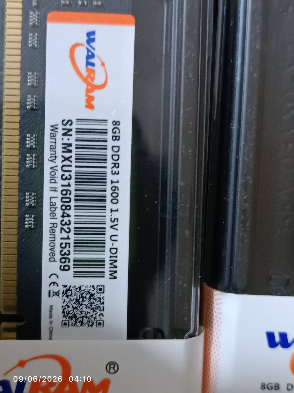 رامات ddr3 8gb القطعة
متوفر 5 قطع سعر القطعة 8 آلاف متوفر توصيل


**إذا كنت صاحب هذا الإعلان وتريد حذفه لأي سبب، رجاءا أرسل رسالة إلى الدعم الفني**