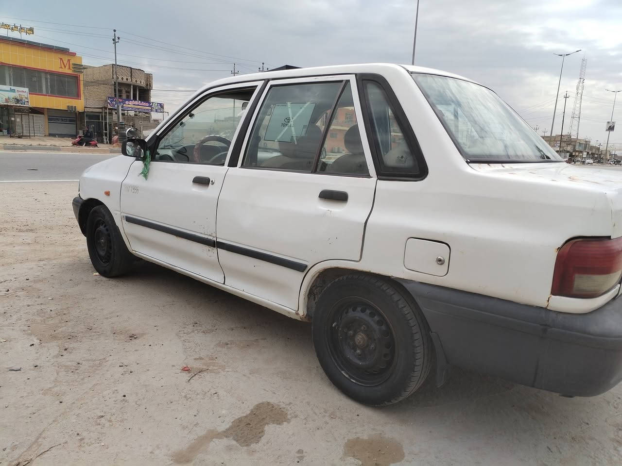 سايبه للبيع السعر 22 ورقه محرك وكير جدد برايد ع شرط تخم تاير جديد حداديه جديده رقم  قادسيه الماني مشروع وطني تحويل مباشر مكان السياره الديوانية قضاء الشاميه ***********
