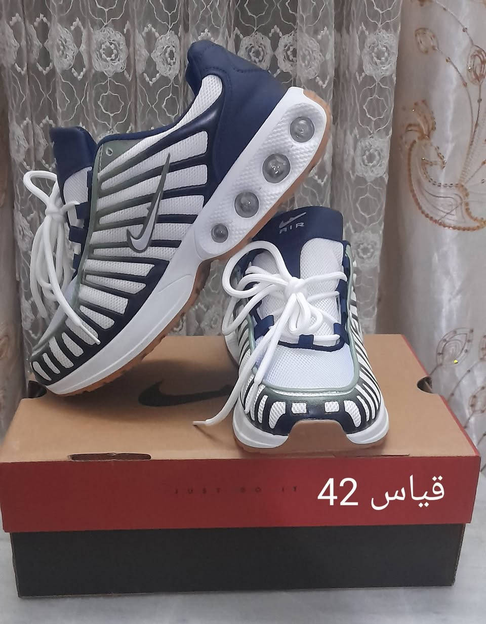حذاء ماستر كوالتي 

وزن خفيف 

السعر:10000 الف 

القياسات داخل الصور 

يوجد خدمة توصيل بغداد والمحافظات


**إذا كنت صاحب هذا الإعلان وتريد حذفه لأي سبب، رجاءا أرسل رسالة إلى الدعم الفني**