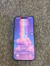 ايفون 16 برو ماكس  ذاكره 256 بطاريه 100 بعده ع الضمان  فقط ضهر مكسور  ...