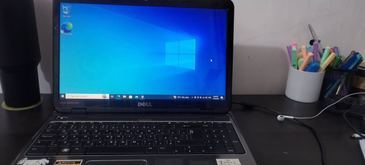 المعالج: i3 2.39GHz
الرام: 4GB (3.8GB usable)
الهارد: HDD
الويندوز: Windows 10 Pro
البطارية: تشتغل حوالي ساعتين بدون شاحن
الحالة: نظيف، شغال تمام
💰 السعر : 120,000 دينار (قابل للتفاوض)
📩 للتواصل: *********** واتساب
