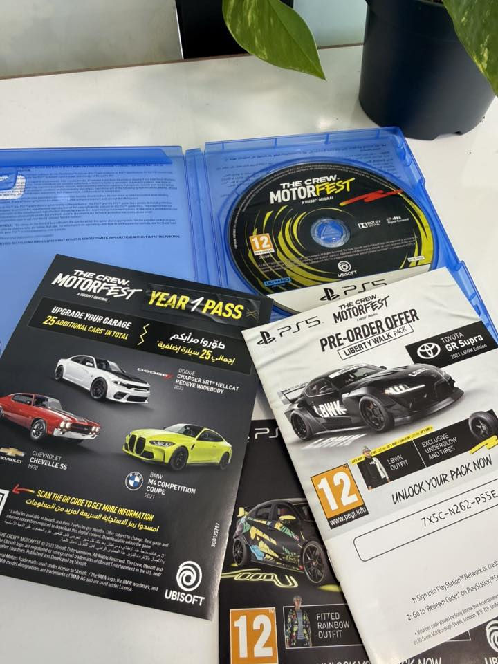 قرص موتورفيست نسخةكورو ps5
نظيف جداً ، سعر 30 الف 
كركوك ***********

