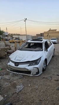 للبيع كورلا 2025 هايبرد رقم بابل تحويل مباشر السيارة تعرضت الا حادث كم...