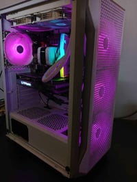 تجميعة مستعمله  12400f Rtx 4060 8gb zotac gaming  16gb ram tforce rgb ...