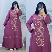 دشداشه نسائي • كشمير ايطالي • مقاسات ٢XL-٥XL