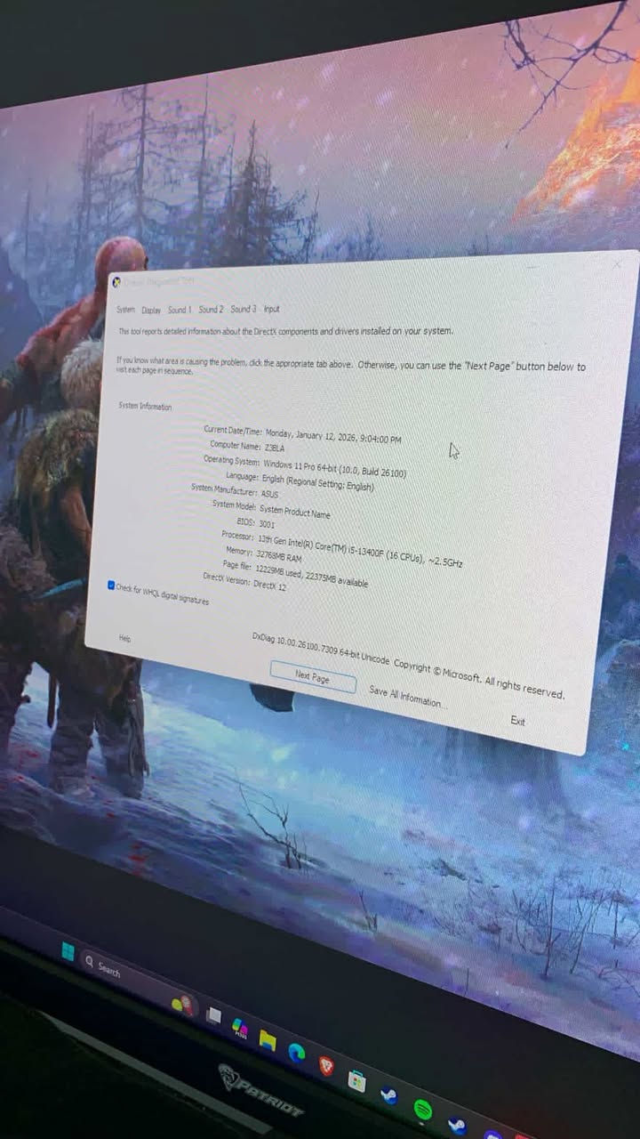 للبيع بغداد : تجميعة Gaming احترافية (Full Setup)
1. مواصفات الحاسبة (PC):
• المعالج: Intel Core i5-13400F (الجيل 13 الحديث).
• كرت الشاشة:  NVIDIA RTX  ONE VAN 4060 8GB.
• الرامات: 32GB (2x16) G.Skill Trident Z5 RGB DDR5 (أحدث وأسرع جيل رامات).
• اللوحة الأم: ASUS ROG STRIX (الفئة الاحترافية الأعلى).
• المبرد: Noctua (التبريد الهوائي الأفضل عالمياً).
• الكيس: DarkFlash V22 White (تصميم عمودي مميز وأنيق).
2. الشاشة (مع الضمان):
• الموديل: Patriot بدقة 2K وتردد 180Hz.
• الضمان: ضمان حقيقي لمدة سنة (12شهر) - مع وصل الضمان والعلبة الأصلية.
3. نظام الحماية المزدوج (Double UPS):
• جهاز UPS 3000VA: مخصص لحماية وتشغيل الحاسبة.
• جهاز UPS 1500VA: مخصص لحماية وتشغيل الشاشة (لضمان استقرار الصورة وحماية الشاشة من تذبذب الكهرباء).
4. الملحقات الإضافية:
• كيبورد ميكانيكي (أبيض) + ماوس قيمنق Meetion + سماعة Fantech RGB + ماوس باد حجم كبير.
الحالة العامة: الجهاز والملحقات بحالة جيدة (فقط زجاجة الكيس مكسورة )،.
السعر المطلوب:1.950.000 عراقي (قابل للتفاوض للجادين).
الاتصال على الرقم 
(***********)
