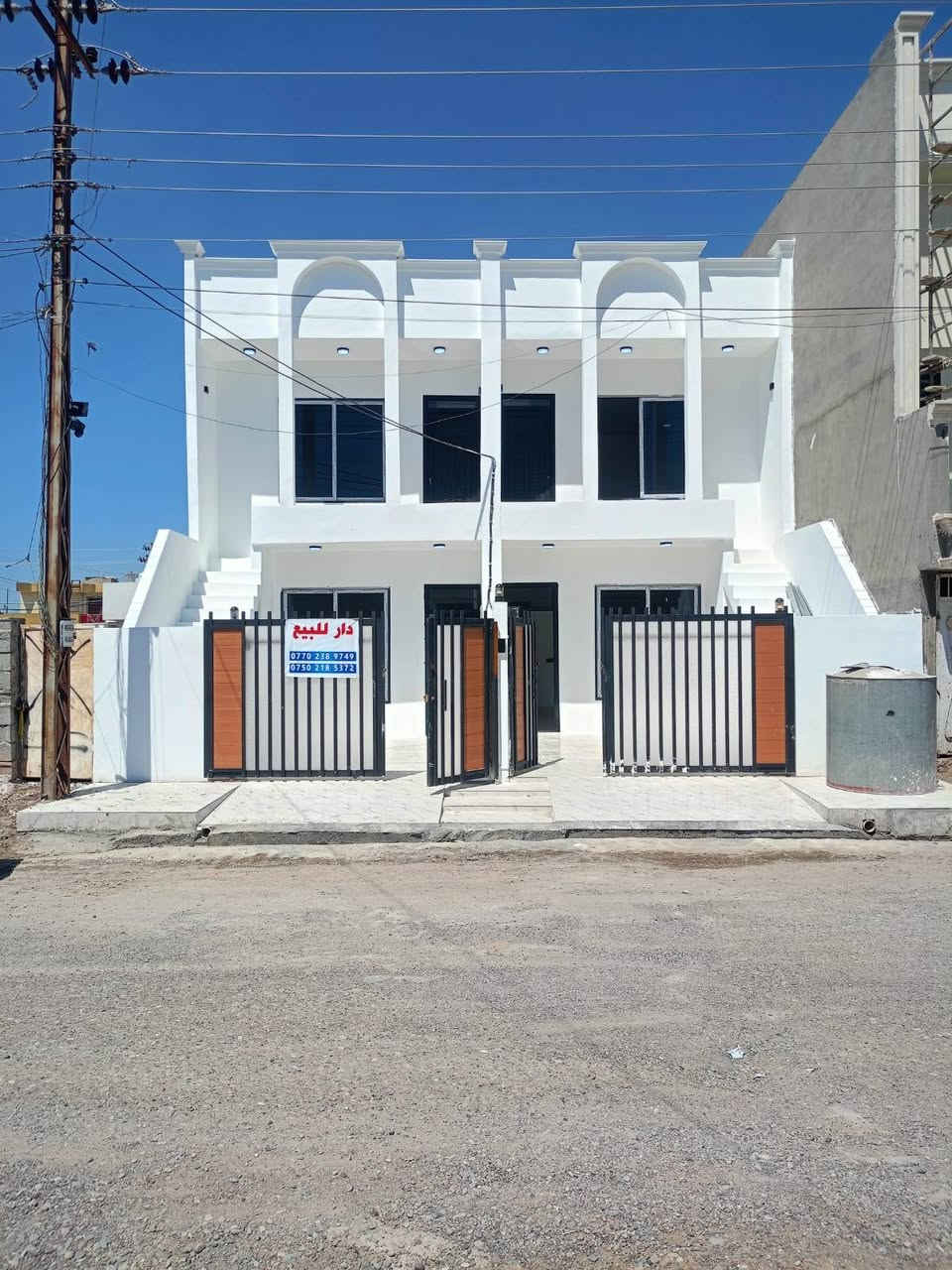رقم الاعلان 2389
#داريين للبيع (100-100) طابق ونص (ملكي) 
صفر _مامسكون _zero
كركوك بنجاعلي قريب جامع ايمان
#مكونات (غرفة نوم مطبخ استقبال وصحيات وكراج سيارة+غرفة فطابق ثاني)
نظام دكت
سقف مغربي
ماي حلو بين يوم ويوم
فرع عريض
فرع تبليط
فول سيراميك
فول خدمات
فول مواصفات
#سعر الواحد 60مليون و بي مجال
☎️ *********** واتساب
☎️ *********** فايبر
#مكتب_ازاد_للعقار
