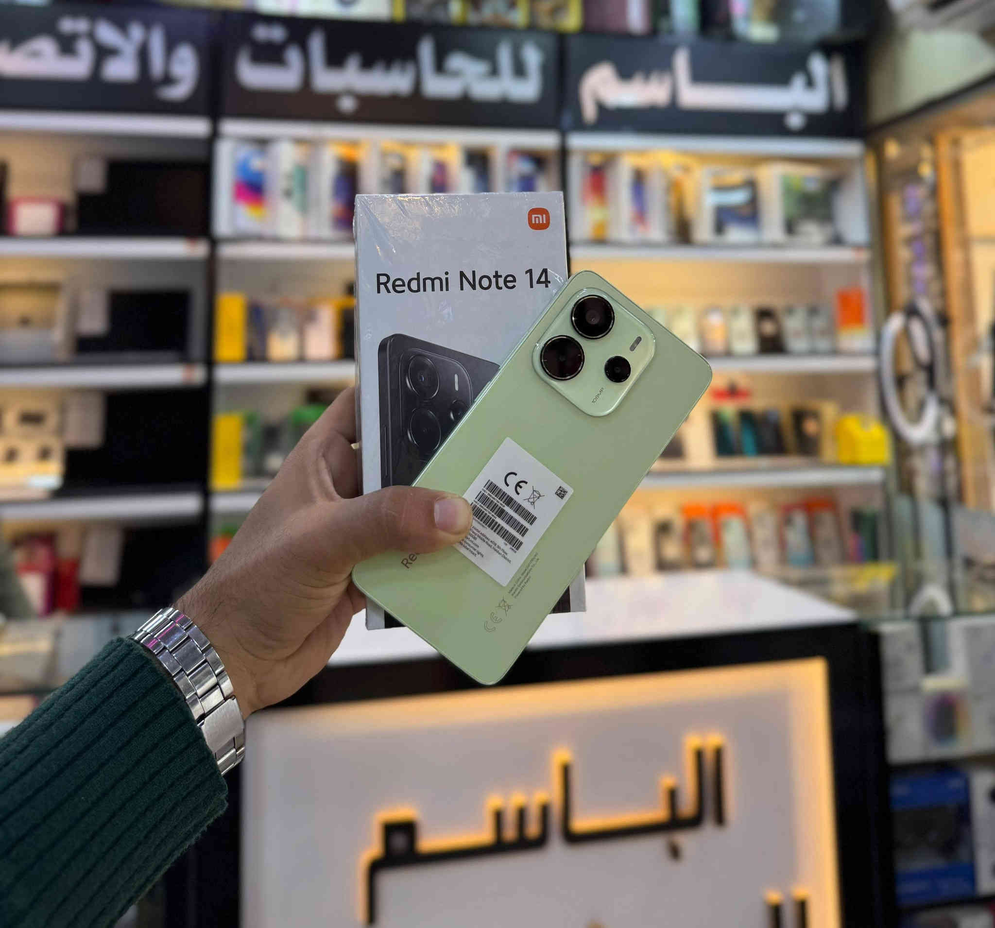 💲💲💲 من شركة شاومي توفر جهاز 💲💲💲
💚Redmi not 14💚
🔸ذاكرة التخزين 256GB 
🔸الذاكرة العشوائية 8GB 
🔸 ️المعالج ثماني النواة Helio G99-Ultra 
🔸 ️الشاشة 6.67 من نوع AMOLED
🔸 ️تردد 120 هيرتز ودقة FHD+
🔸محمية بطبقة حماية Corning Gorilla Glass 
🔸️ الكاميرا الرئيسية 108Mp
🔸 ️كاميرا السيلفي 20Mp
🔸 ️البطارية 5500 مللي أمبير بسرعة شحن 33W 
🔸 ️بصمة الاصبع مدمجة في الشاشة
🔸 ️صوت ستيريو Dolby Atmos
🔸️ مقاوم لرذاذ الماء والغبار بمعيارية IP54.
➖➖➖➖➖➖➖➖➖➖➖➖➖➖
https://www.instagram.com/albasim2006?igsh=eDV6M3NmaGlhMzBw
للاستفسار اكثر مراسلة الصفحة او الاتصال على الأرقام المثبتة ادناه:
العنــــــــــ🫵ـــــــــوان
#ديالى_المقدادية_حي_المعلمين
*********** ☎️📞*********** ☎️📞
#اخــــتـــيــارك_الأول_في_عالم_الاصلي.
📝 توجد خدمة توصيل لجميع المحافظات 
 @الجميع
@everyone
https://maps.app.goo.gl/5q3GR6btmt9unsfz9?g_st=ac
