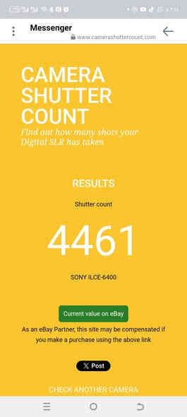 Sony a6400
بدي +3 بطاريات +كيج حديد +(عدسة 50 سوني اختياري)
الشتر 4461
مكاني نجف ومتوفر توصيل بشرط عربون 
سعر البدي مع الملحقات 800
سعر البدي مع العدسة مع الملحقات 975
‏للتفاصيل خاص 
او الاتصال 
***********
نضافة الكامرا واضحة بالصور
