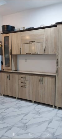 كاونتر خشب ٣م • سنك متر ونص • الشرطة الخامسة