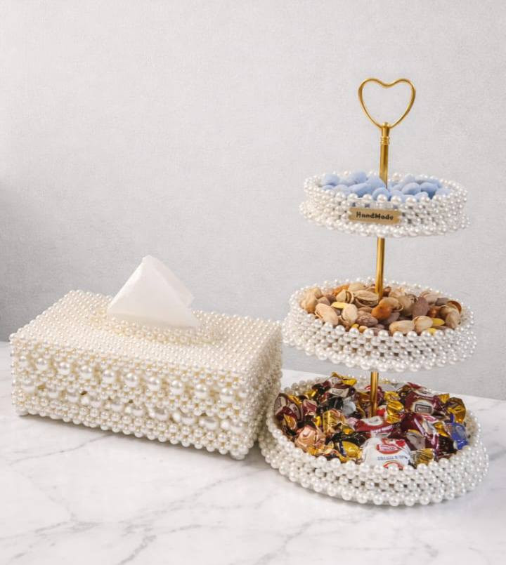 قطع مميزة… تخلي سفرتج تحچي ذوقج ✨
علبة مناديل من الؤلؤ ⭐
مقدمه اكريلك مع الؤلؤ  💫
 اللون والخرز حسب ذوقج❤🫶🏻

يوجد توصيل لجميع محافظات العراق 🇮🇶


**إذا كنت صاحب هذا الإعلان وتريد حذفه لأي سبب، رجاءا أرسل رسالة إلى الدعم الفني**