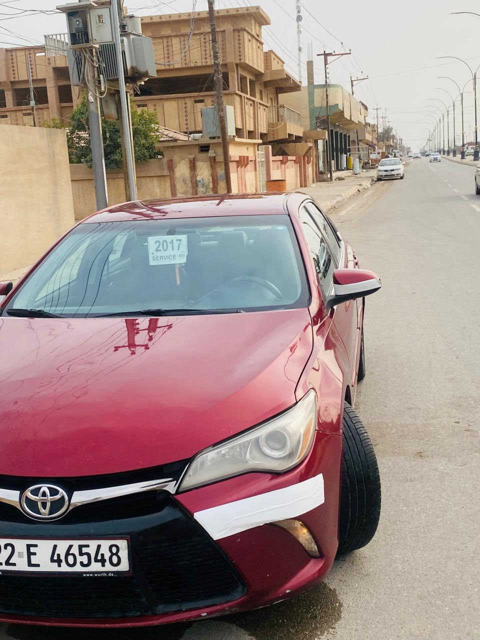 السلام عليكم
كامري 2017se
لون ماروني 
ضرر 5قطع بدون دواخل سونار مرفق 
كير محرك شرط بلادي 
تبريد تدفئه سياره جاهزه 
رقم اربيل تحويل ثاني يوم 
للبيع او مراوس ب كورلا 16/17s 
السعر 140 وبيها مجال بسيط جداً 
مكاني تكريت 
للاستفسار ***********
