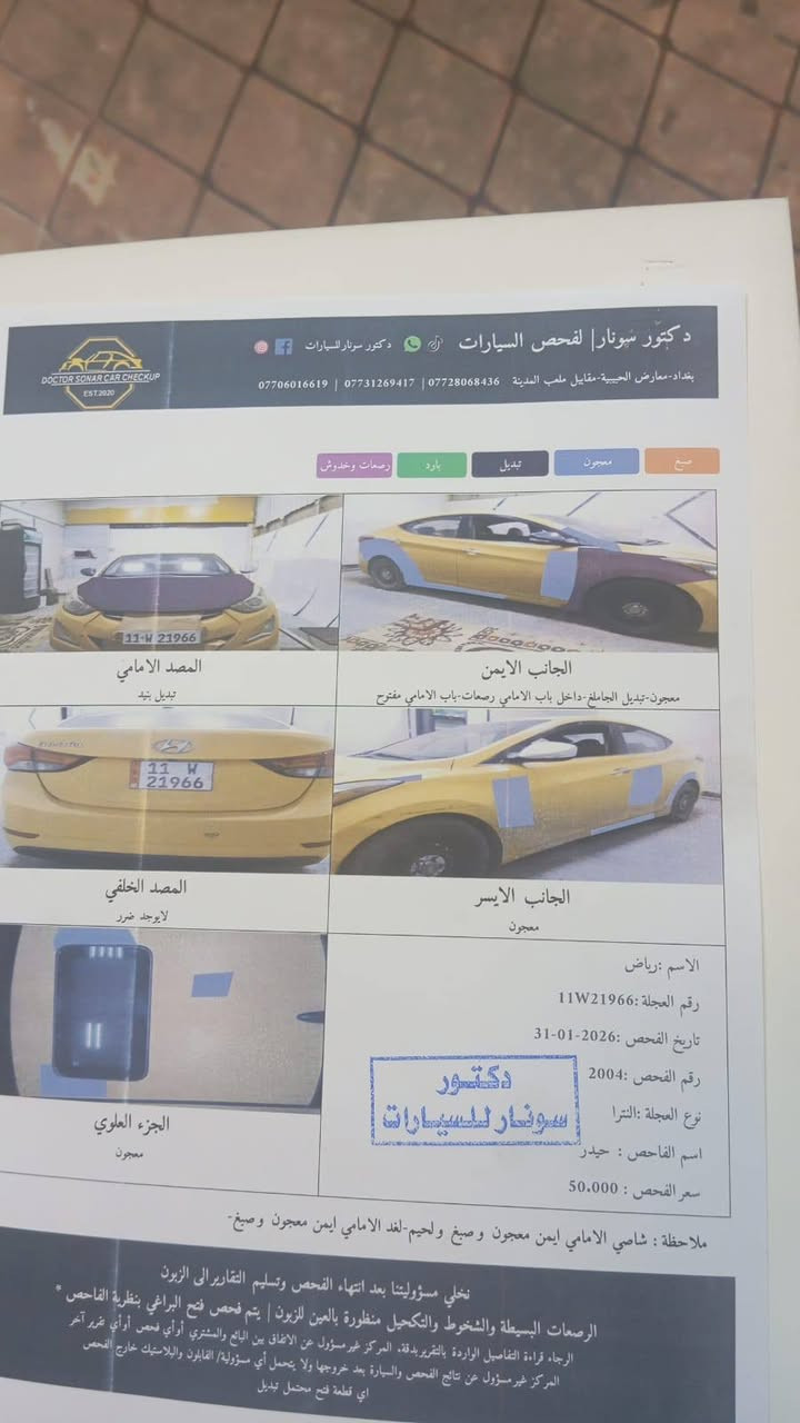 النترا موديل 2015 هذا السونار موجود السياره نضيفه وباسمي تحويل ثاني يوم رقم صاحب السياره ***********
