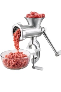 التوصيل مجاني🔥🔥  🔪✨ فرم سريع وسهل بالبيت!  مفرمة لحم يدوية من الألمنيو...