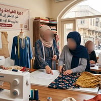 خياطة وتفصيل • تدريب عملي • جانب الايمن حي الشفاء