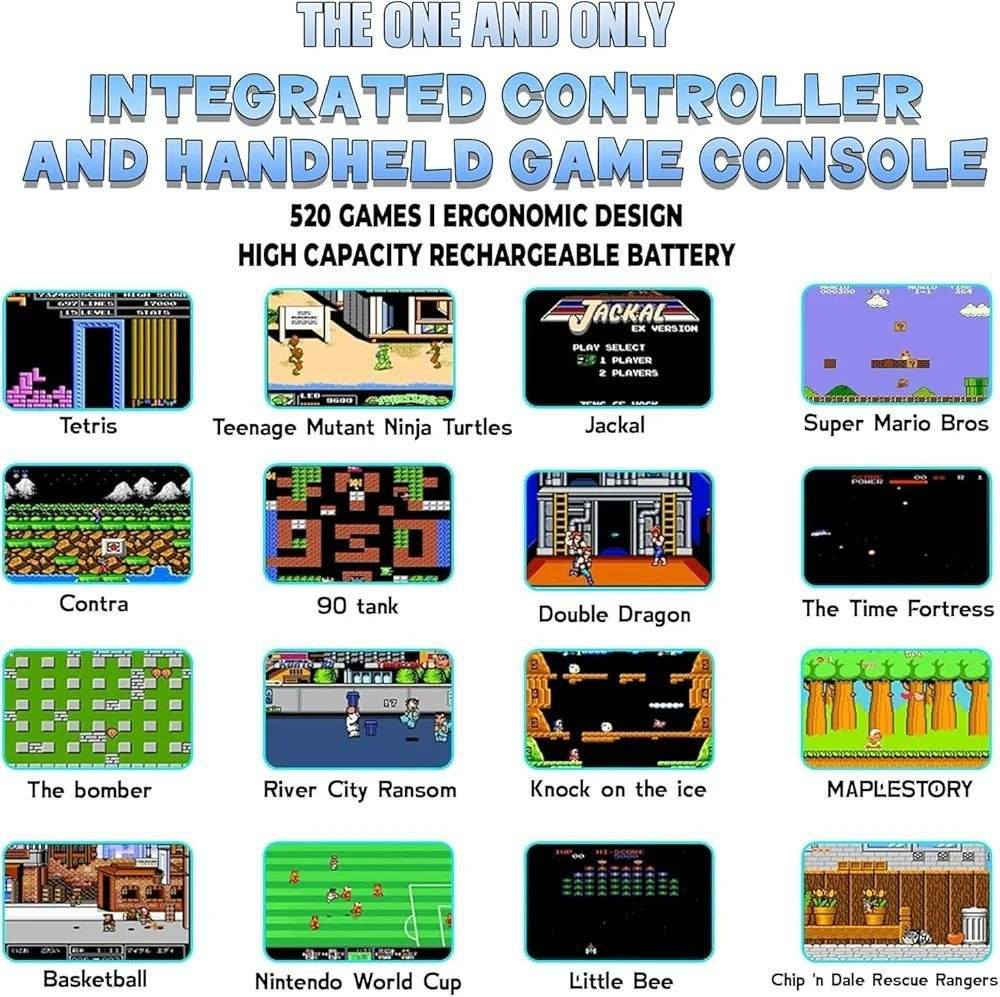جهاز ألعاب محمول
يجمع أجواء الطفولة

 مع أكثر من 520 لعبة كلاسيكية ممتعة
يدعم التوصيل على التلفزيون بشاشة عالية الوضوح لتجربة لعب جماعية مليئة بالذكريات

تشغيل أكثر من 520 لعبة كلاسيكية جاهزة.

اللعب بشكل محمول أو عبر التوصيل على التلفزيون (HD Output).

مثالي للأطفال، الأصدقاء، الأزواج، ولحظات الترفيه العائلية

متنقل بفضل البطارية القابلة للشحن.

 الموديل: S10

 عدد الألعاب: 520 لعبة مدمجة

 الشاشة: ملونة عالية الوضوح بدقة 320×240

 إمكانية التوصيل على التلفزيون عبر HDMI/AV مع مزامنة اللعب

 تصميم مريح مع أزرار تحكم سهلة الاستخدام

 بطارية: 1020mAh ليثيوم قابلة للشحن

 زمن التشغيل: 6 – 7 ساعات متواصلة

يدعم اللعب الثنائي (Player 1 & Player 2)

 صغير وخفيف الوزن، سهل الحمل والتنقل

السعر 20 الف دينار عراقي 

يوجود توصيل جميع المحافظات 🇮🇶🇮🇶


**إذا كنت صاحب هذا الإعلان وتريد حذفه لأي سبب، رجاءا أرسل رسالة إلى الدعم الفني**
