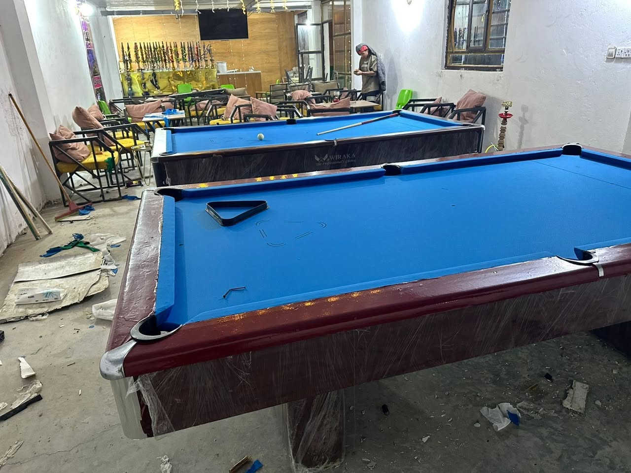 وصول وجبة بلياردات مستعملة للبيع بسعر مناسب مع كل بليارد تجهيز جديد 
قماش 
طوبات 
كيوبات 
مع هدايا للاستفسار والطلب تفضل خاص أو اتصل 
***********
***********
