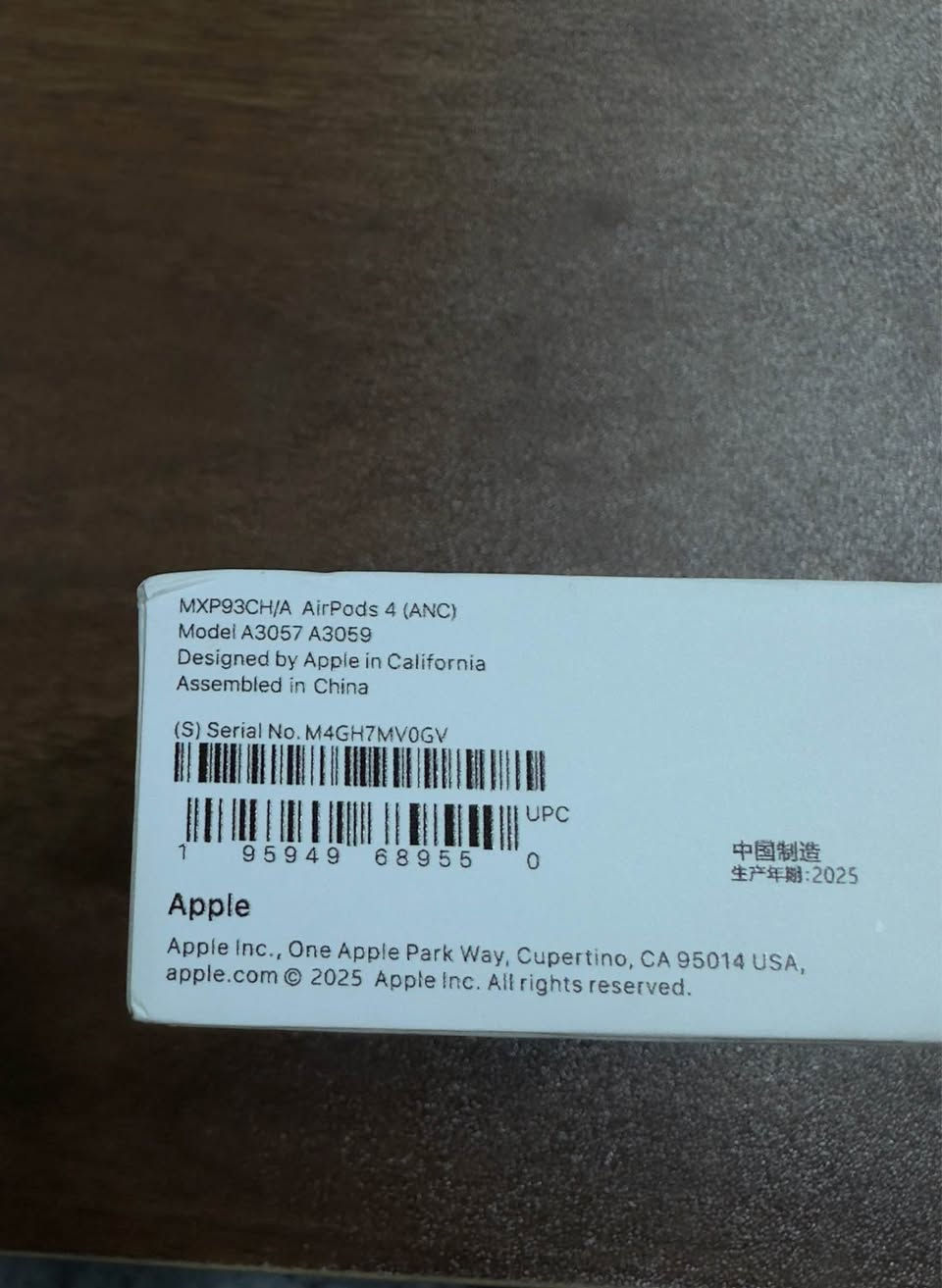 Airpods 4 ANC
ايربود الجيل الرابع ام العزل نظافه 100% غير مستعملة
اصلي وضمان ماستر يتنهي 2026/12/1
السعر 225 وبيه مجال بسيط
بغداد البياع *********** Pine Grove, PA
