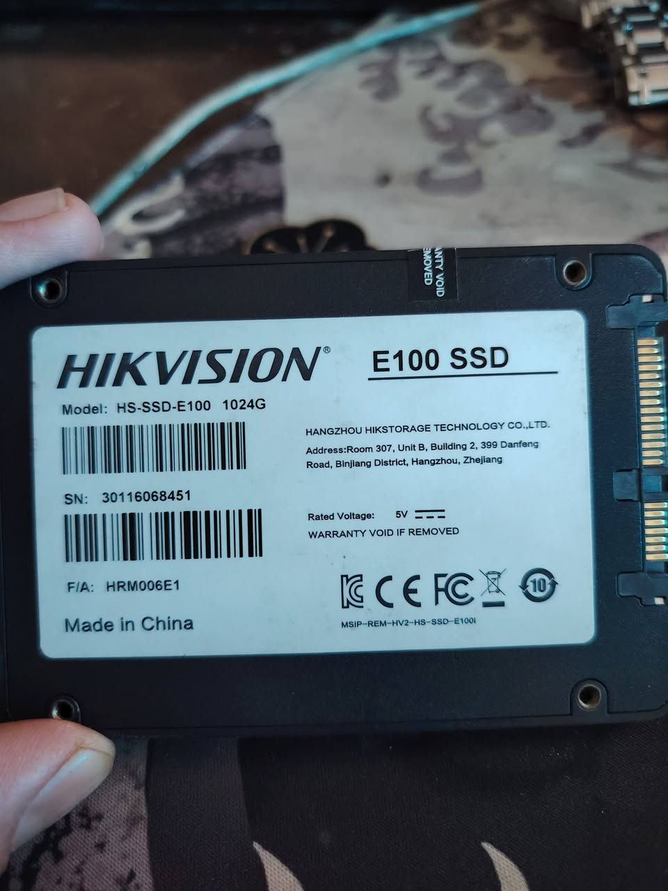 هارد hik vision
1t ssd
 125 الف
بغداد مدينة الصدر الاورفلي
***********
