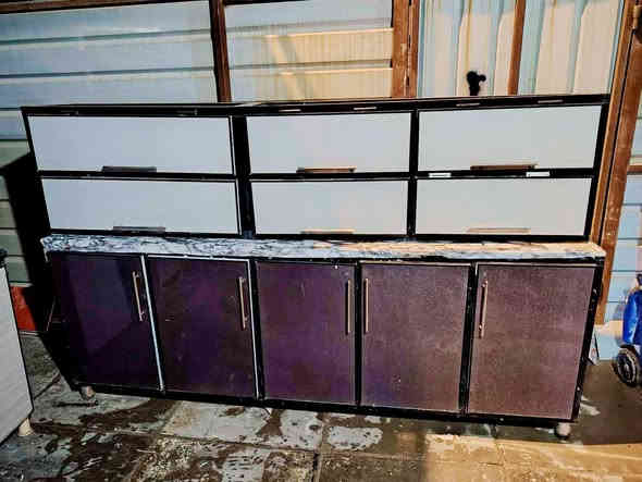 كاونتر تزكام مترين ونص مرمر(كرانيت) مع سنك مرمر ب350 الشراي يتصل ***********
