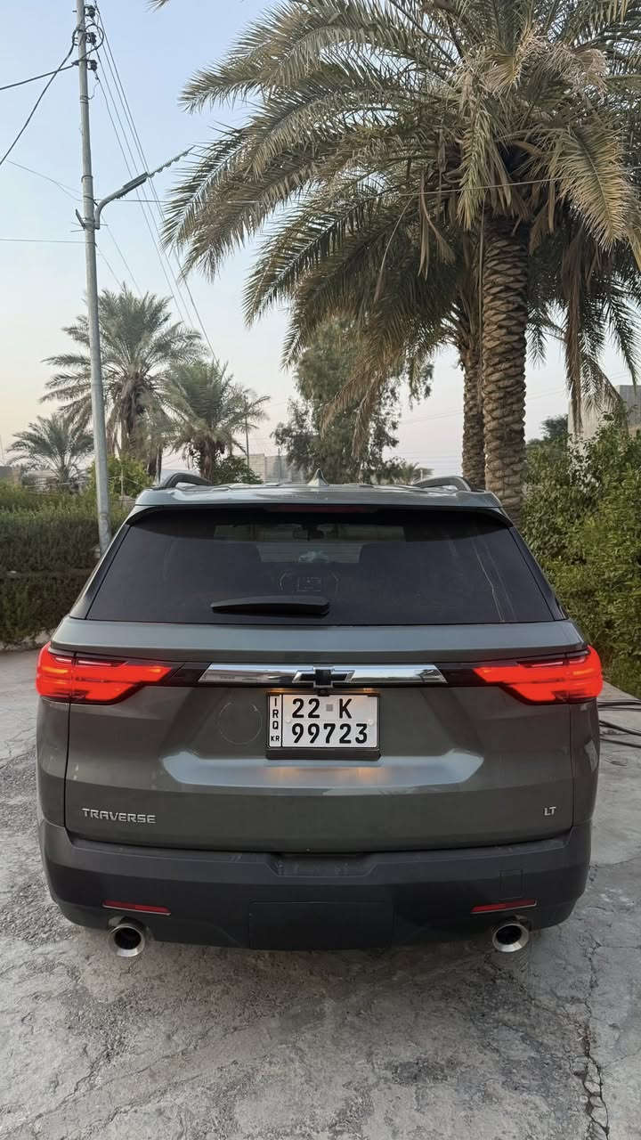 شوفرليت ترافرس موديل 23
رقم اربيل شمالي 
مواصفات LT
شاشة
كامرة خلفية
رادار امامي+خلفي تفاعلي
مثبت سرعة تفاعلي
شاشة اعطال 
تحكمات ستيرن
اوامر صوتية
اوتو ستوب
تحديد مسار
هاند بريك كهربائي 
وضعيات قيادة
مقاعد قماشية
تدفئة مقاعد امامية
مقاعد خلفية سياحية
مكيف 3 قطع
تحكم مكيف امامي منفصل 
تحكم مكيف خلفي 
جنطة كهرباء 
وبعد هواي مواصفات ما ذكرتها

السيارة ماشية 20 الف ميل قابل للزيادة

حادث السيارة بابين جهة السايق و الصور ملحقة
للاستفسار:
***********
***********
